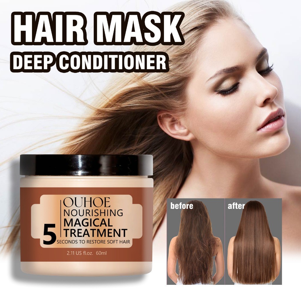Nourishing Magical Treatment Hair Mask for Damaged Dry Hair Masker Rambut Keratin Hair Treatment Pel