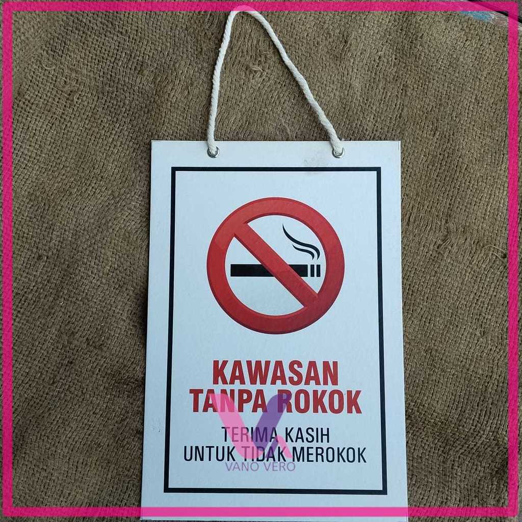 Hard Poster Kawasan Tanpa Asap Rokok - No Smooking Area