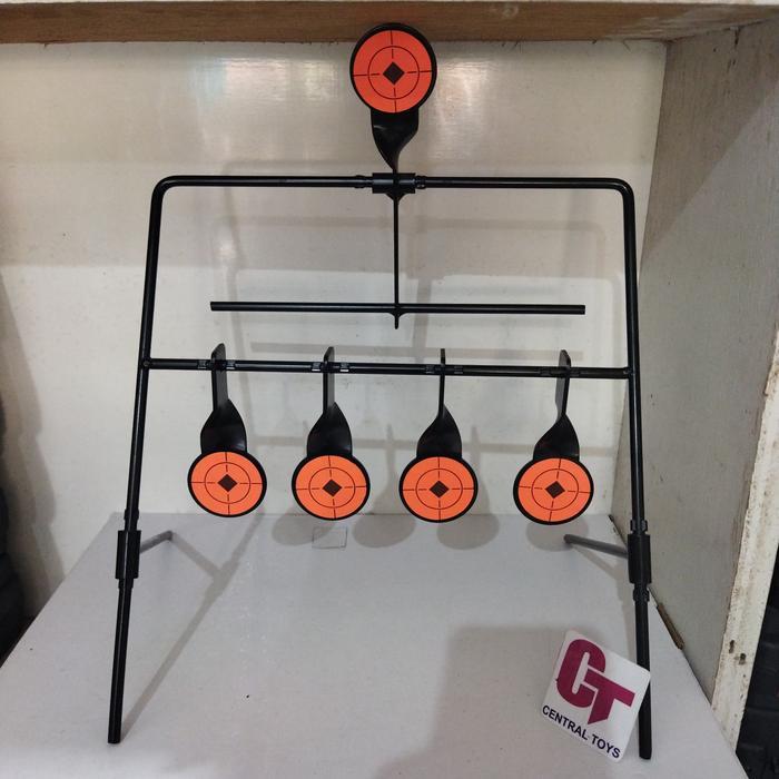 target tembak otomatis metal Siloet 5 plat