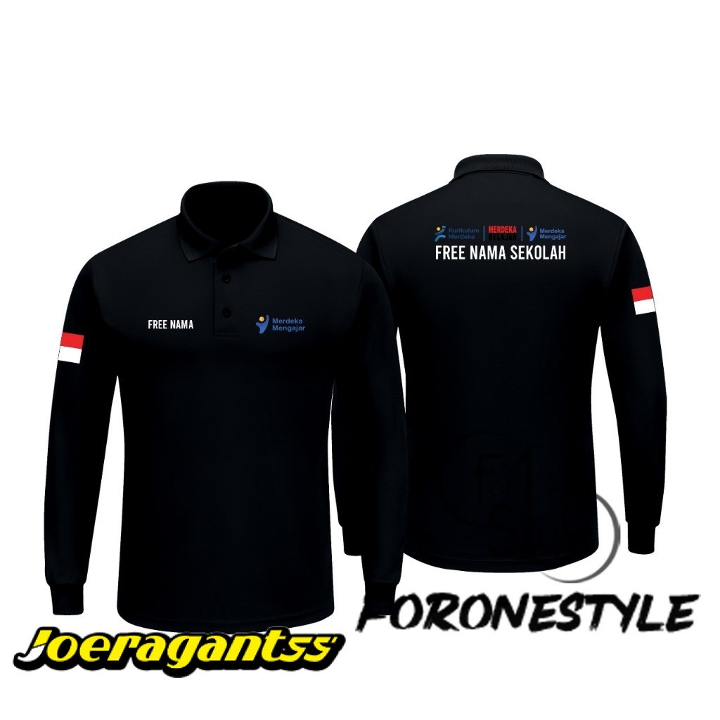 POLOSHIRT MERDEKA BELAJAR - POLO MERDEKA BELAJAR - KAOS KERAH MERDEKA BELAJAR - PANJANG PENDEK