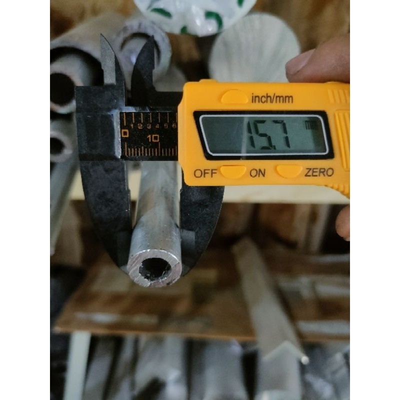 Pipa Aluminium OD 16mm x ID 10mm Panjang 1Meter