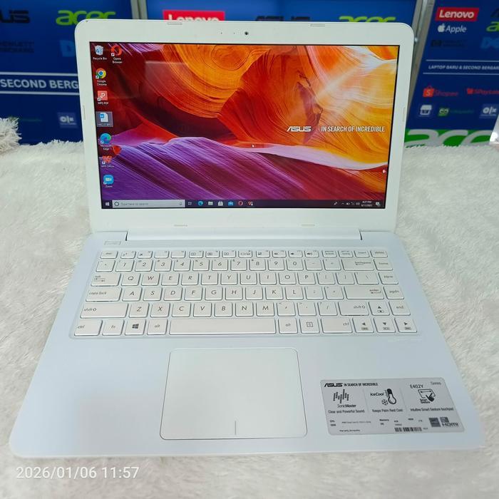 LAPTOP ASUS E402Y AMD E2 7015 RAM 4GB SSD 128GB HDD 1TB WINDOWS 10 MULUS SIAP PAKAI - 128 gb
