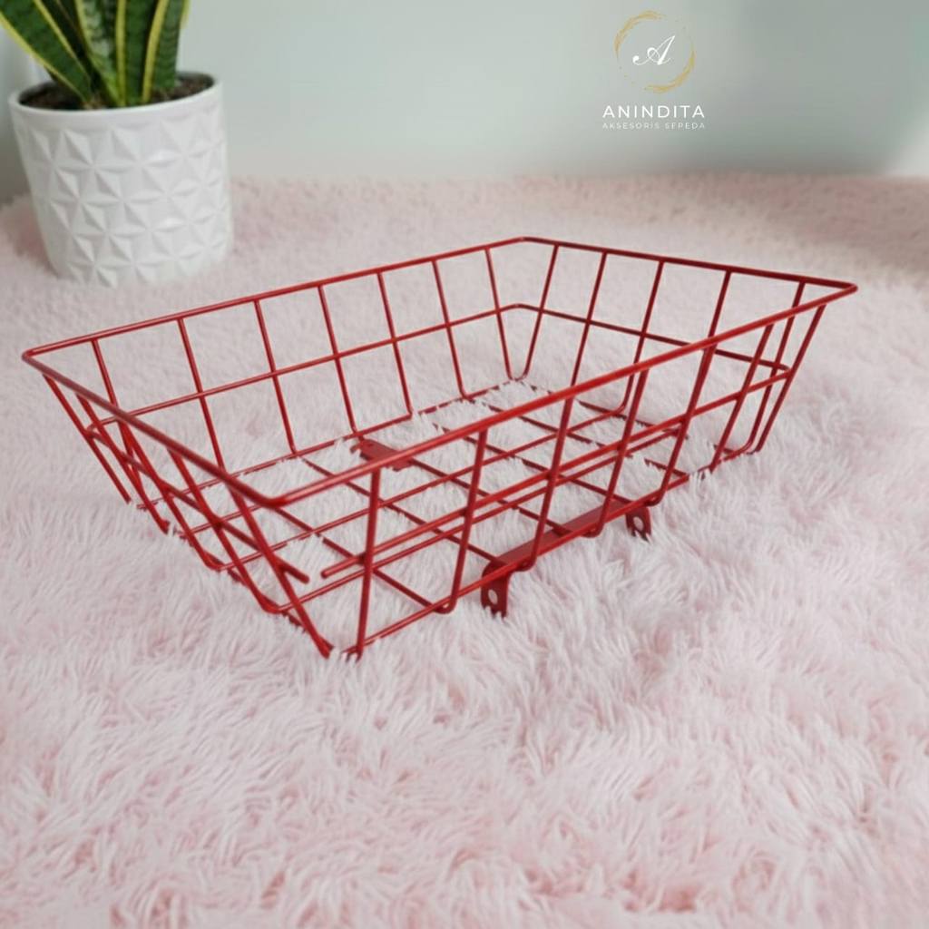 KERANJANG DEPAN SEPEDA KALCER ORIGINAL VINTAGE UNIVERSAL PNP MTB MINION FIXIE MINIVELO 27.5 20 INCHI