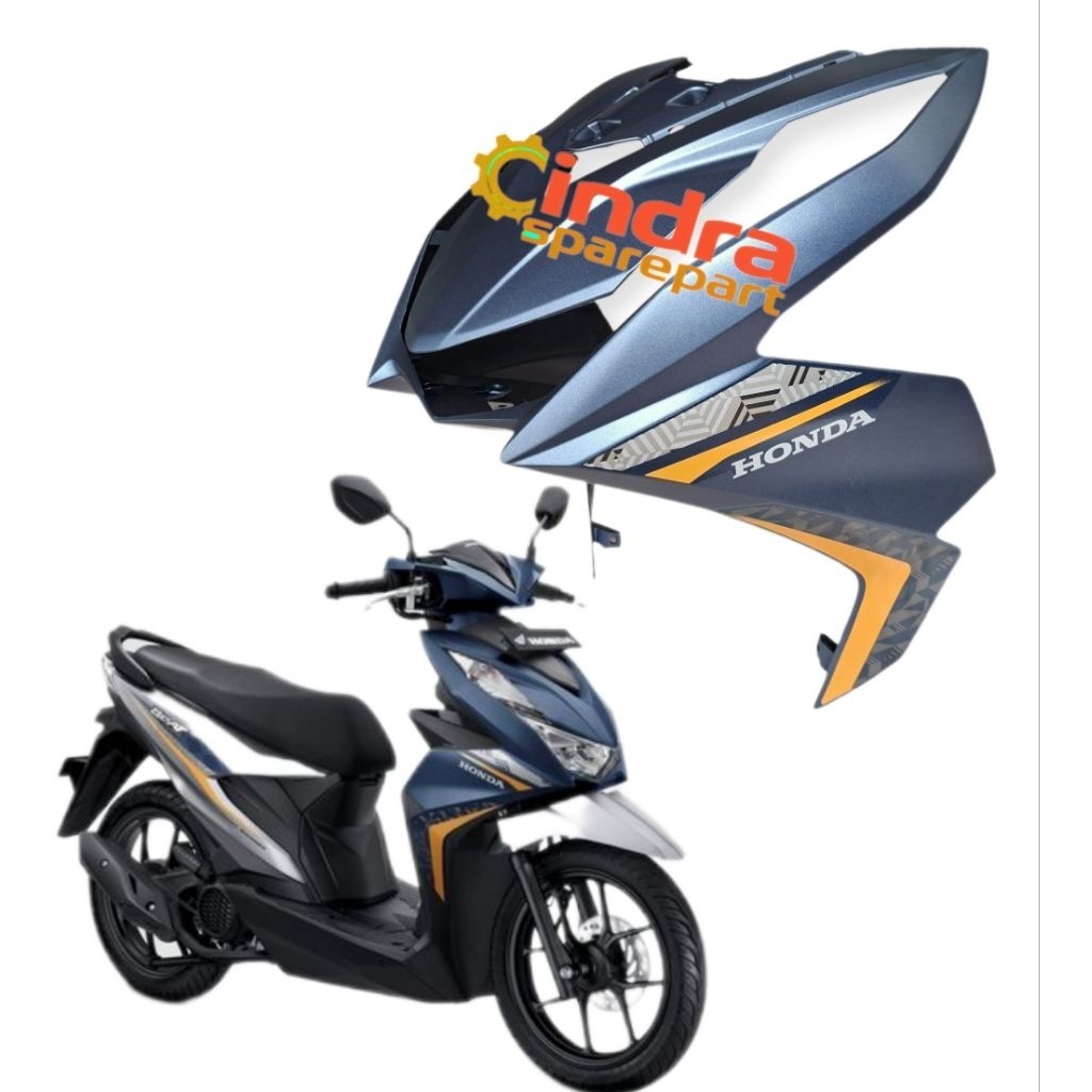 Cover Panel Body Depan Beat Deluxe K1A 2020 2021 2022 Matte Blue Bersetriping