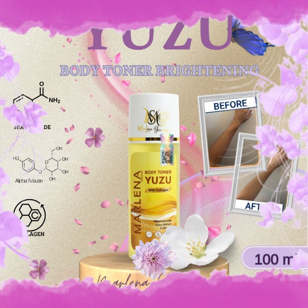 NEW BODY TONER YUZU Collagen { MARLENA SKINCARE } MARLENA