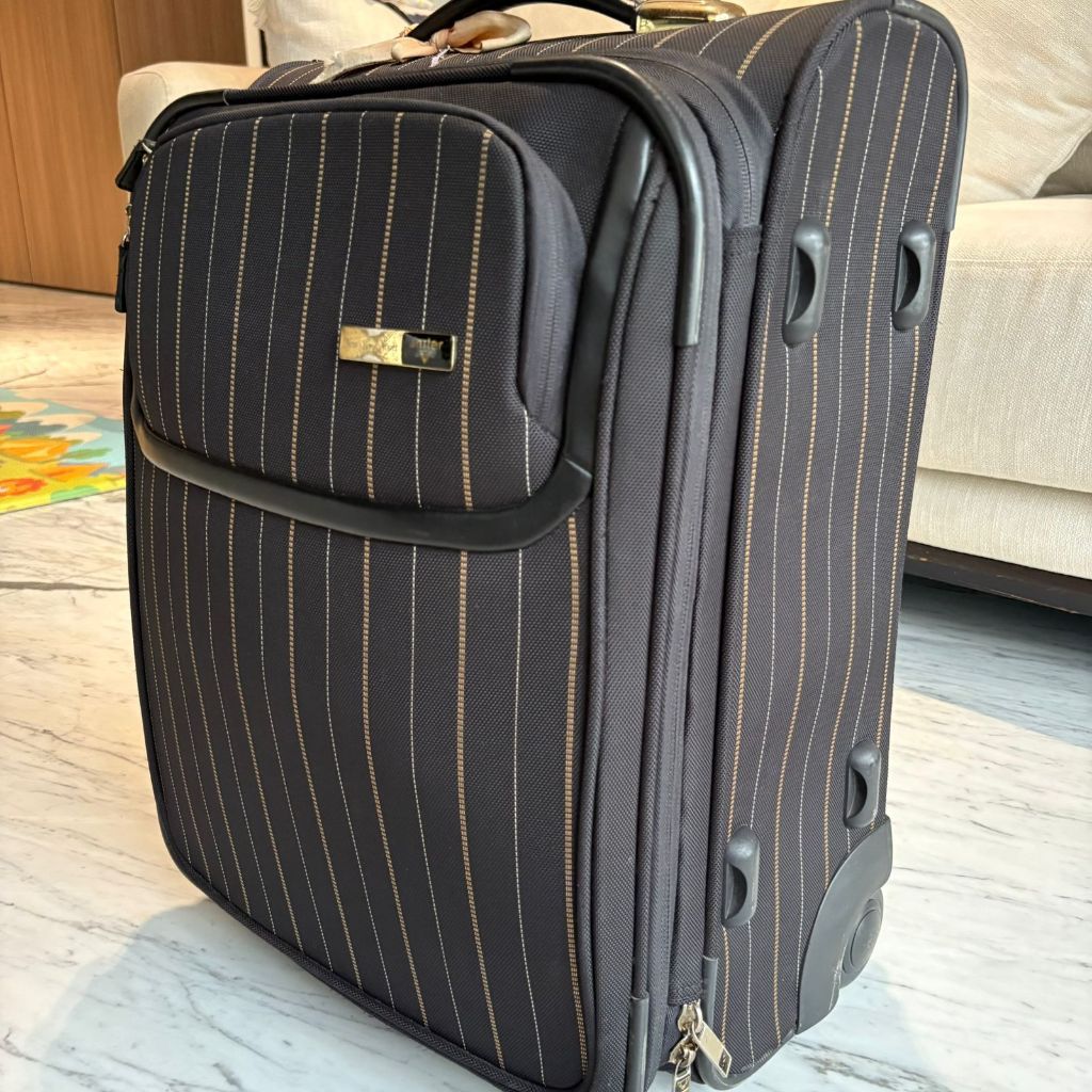 Antler Koper Kabin New Bond Street branded Cabin Case Vintage dengan Banyak Saku Tali Dalam Dapat Di