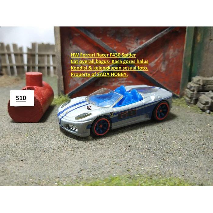 Hot Wheels Hotwheels Ferrari Racer Ferrari F430 Spider Silver Unit Only SBAtoys