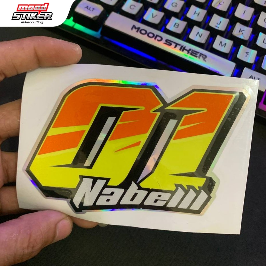 Sticker Nomor Costum I Stiker Nomor Balap I Stiker Nomor Custom I Stiker Nomor Start