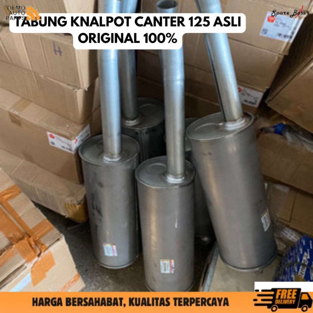 TABUNG KNALPOT CANTER 125 / HDX ASLI ORIGINAL 100% (ME285421M) KNALPOT CANTER OMEGA