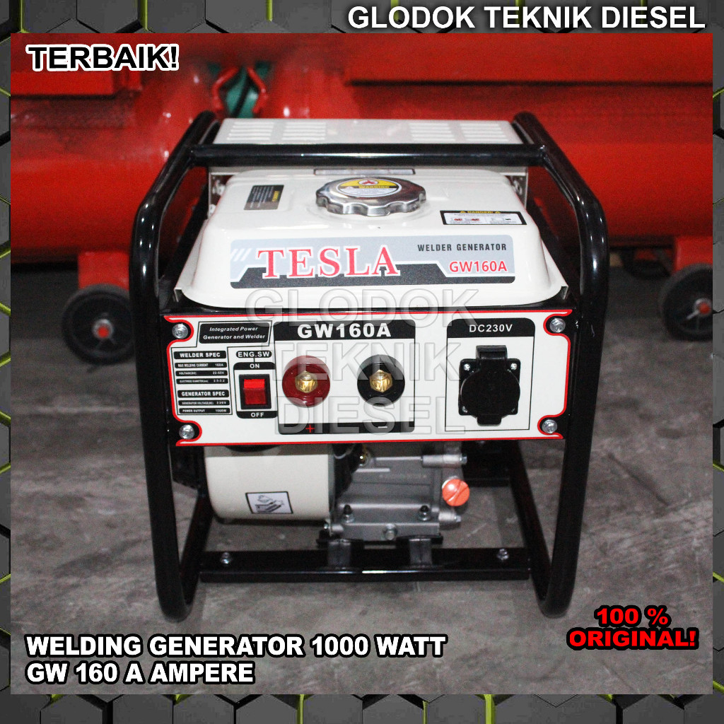 Genset Las 160 Ampere 180 Ampere GW160A GW180A Welding Generator Tesla GW-160A GW-180A ORIGINAL