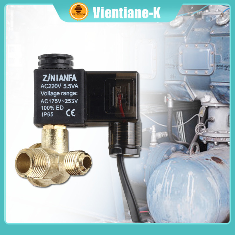 3/8 Inch Solenoid Valve Kompresor / Katup Solenoid Oilless / Check Valve