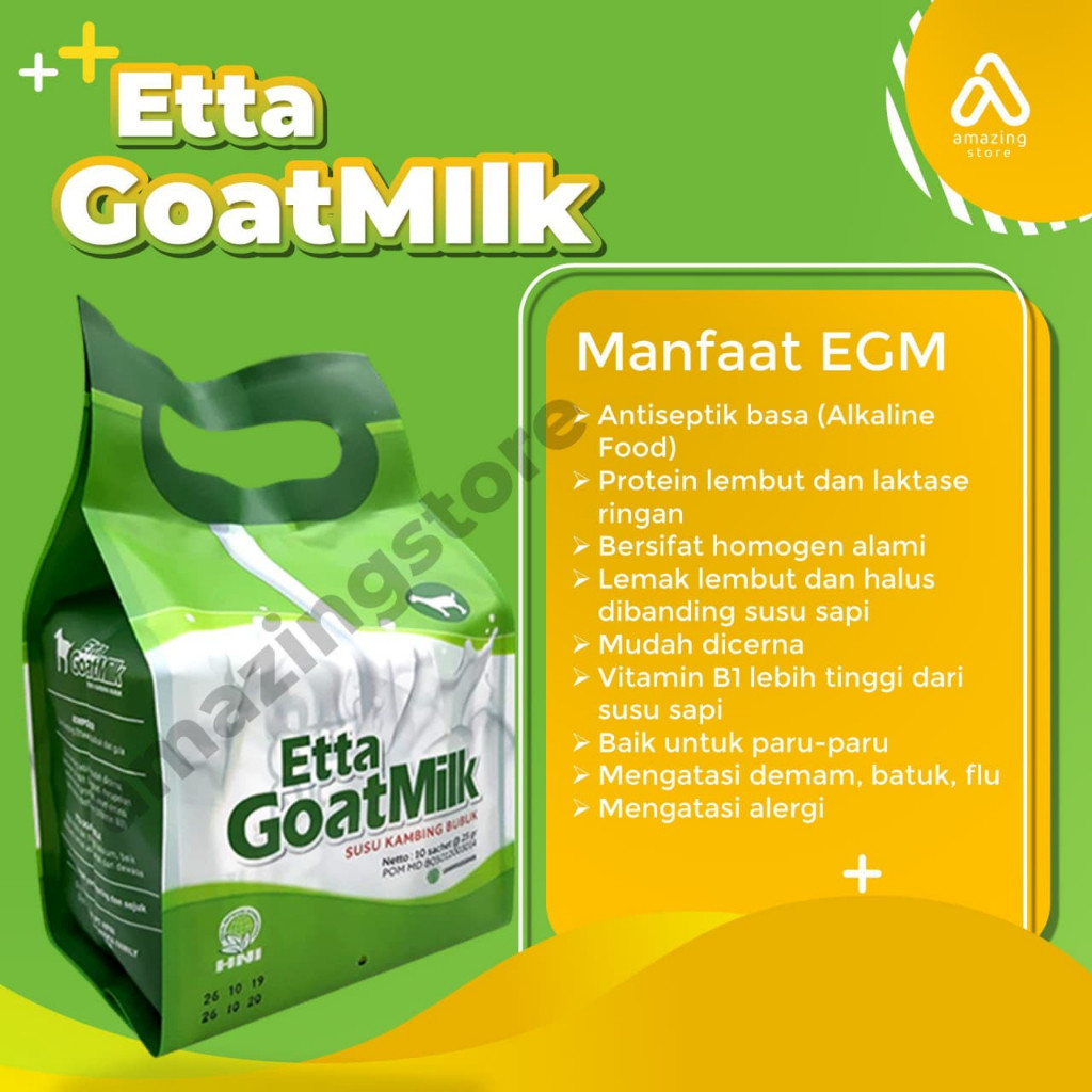 ETTA GOAT MILK (EGM) Etta Goat Milk - HNI HPAI - Susu Kambing Etawa