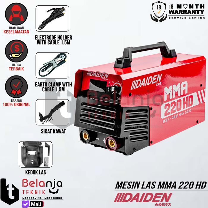 Mesin Trafo Las DAIDEN MMA 220 HD Heavy Duty Travo Las MMA 220 A 220A MMA220HD
