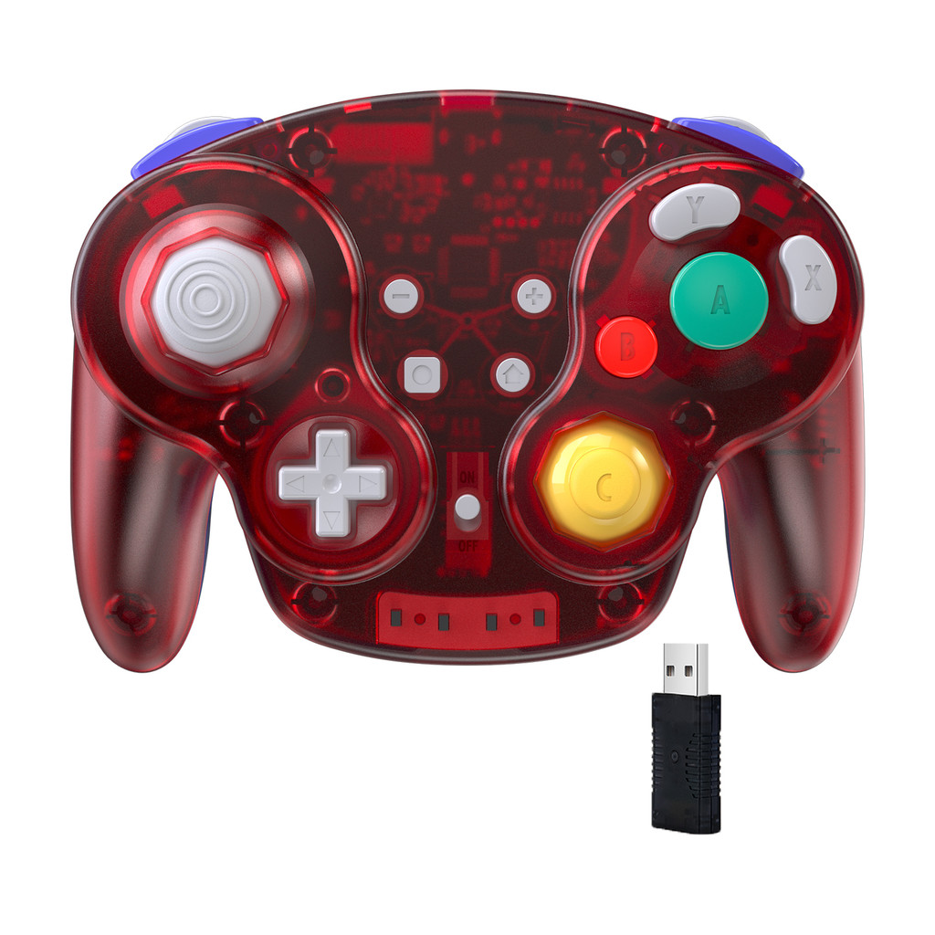 [USB Version] 2.4 GHz Wireless NGC Style Switch Online Controller & USB Receiver,For Switch Windows 