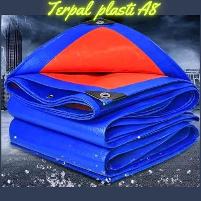 PROMO  Terpal a8 ukuran 4x6 3x8 waterproof anti panas Camping tenda Outdoor Plastic Thick kain Hujan