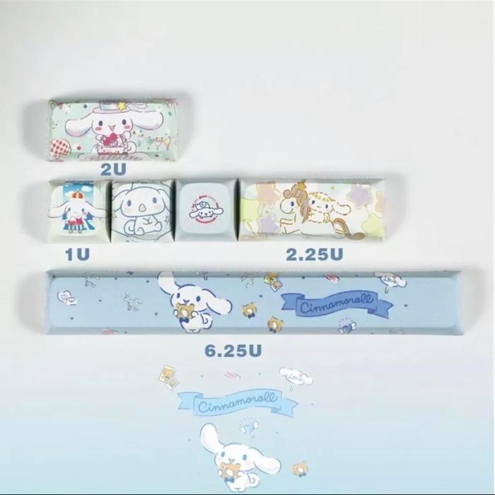 Shinchan Snackk Keycap Keyboard Gaming Mechanical Lucu Unik Variasi Keycaps - Cinnamorol