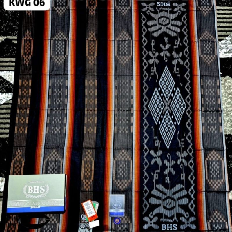 Sarung Tenun BHS Classic Silver Original C45 SSB Sarung BHS Original Asli