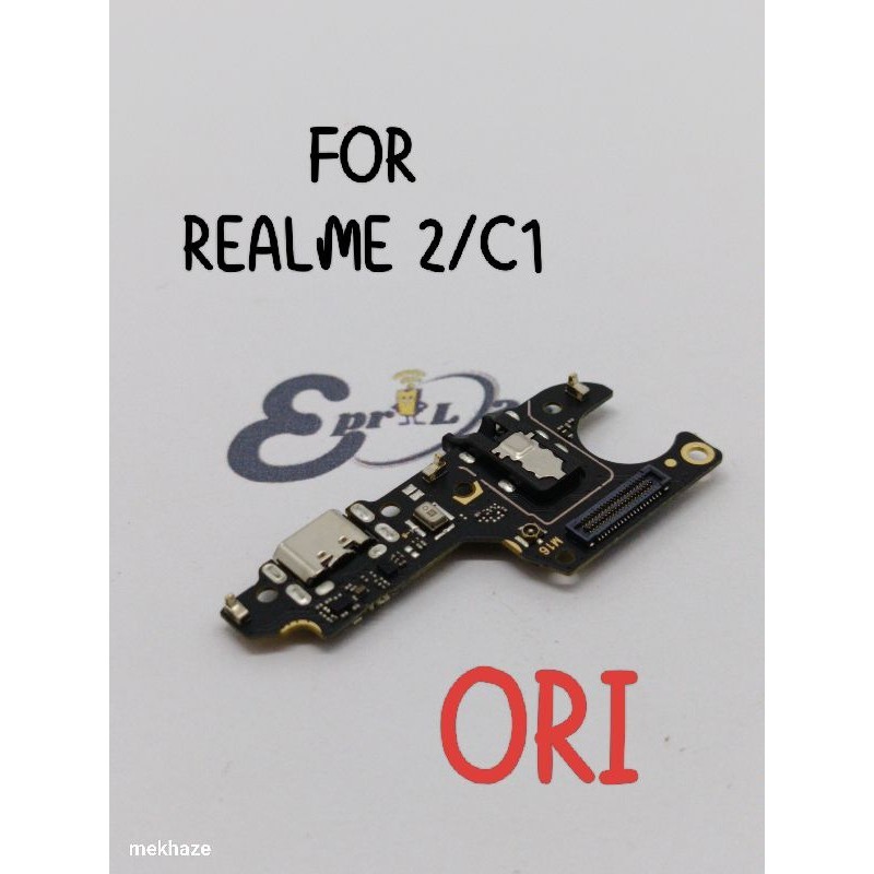 CONNECTOR CHARGER OPPO REALME 2 REALME C1 ORI PLUS IC PAPAN KONEKTOR CAS PCB BOARD PAPAN BAWAH OPPO 
