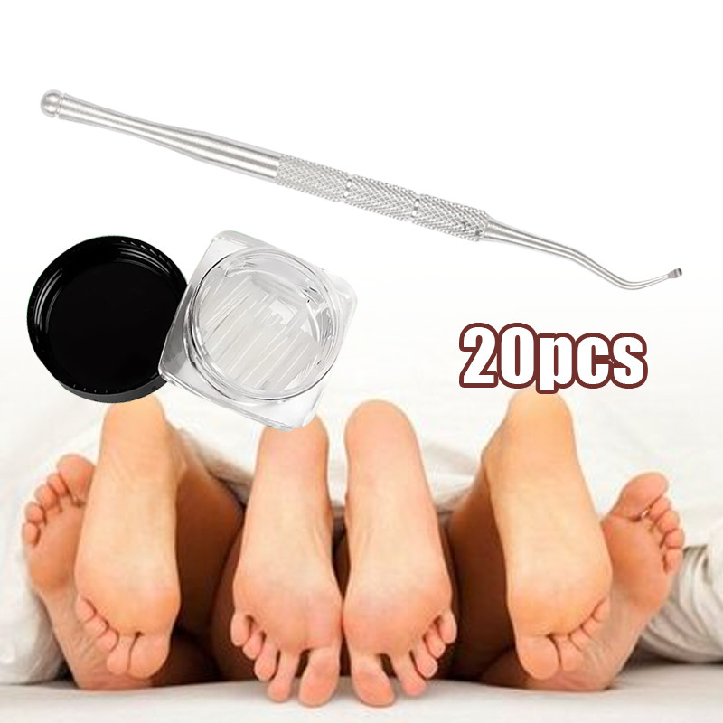 20pcs Bantalan Silikon Koreksi Kuku Ingrown Nail Isolation Pad Cantengan Treatmen Kuku