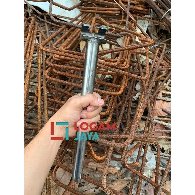 Alat Penekuk Besi Cincin Begel Ukuran 8/6/5 mm dari Bahan Skok Motor Bekas