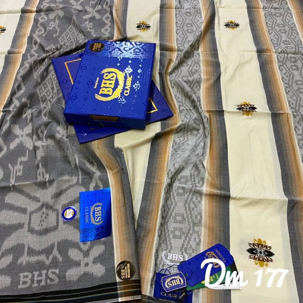 SARUNG BHS CLASSIC DAM SKT SONGKET GOLD // Sarung BHS Classic Songket DAM Grade Gold Grade Ori 100%/