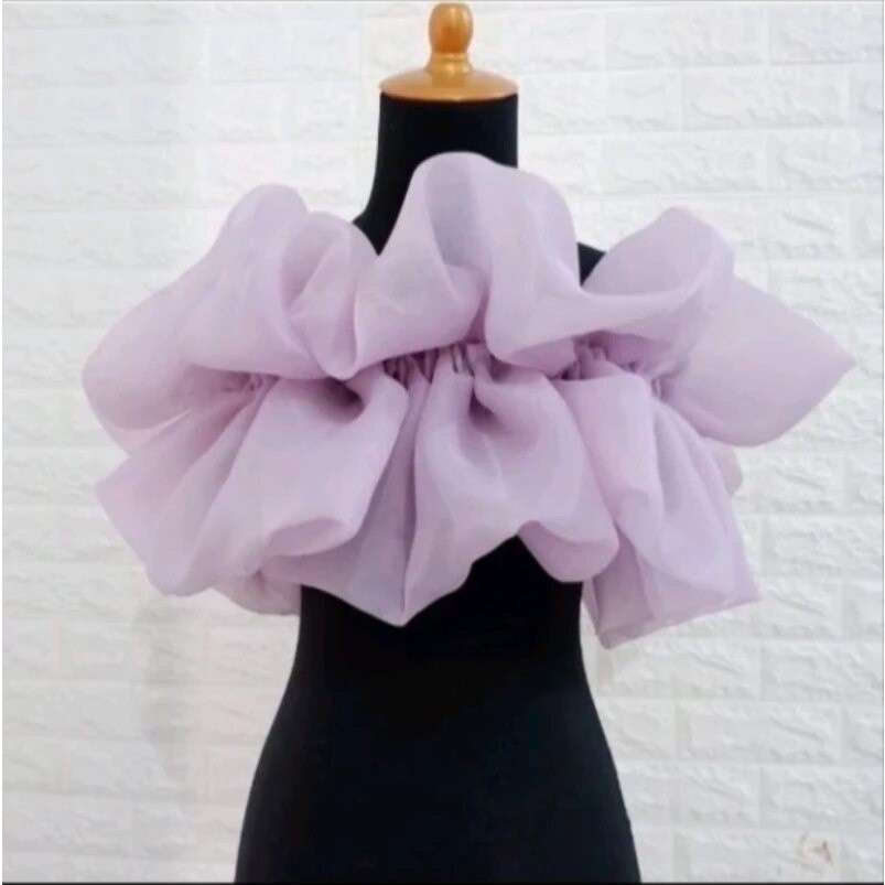Top Ruffle organza wedding  BN09