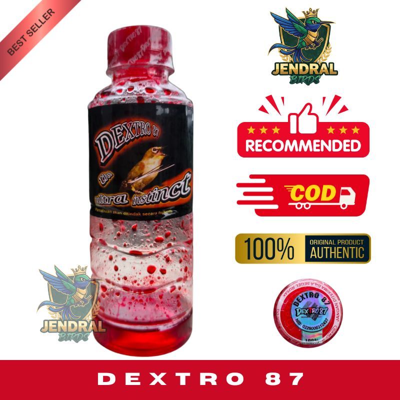 DEXTRO 87 PLECI ORIGINAL VITAMIN PLECI PRODUK OM ACUZ ORIGINAL DEXTRO 87 TUTUP MERAH