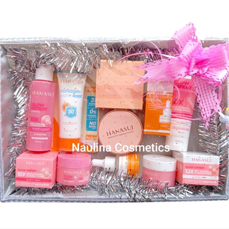 Paket Hanasui Box Seserahan Skincare dan Make Up Lengkap