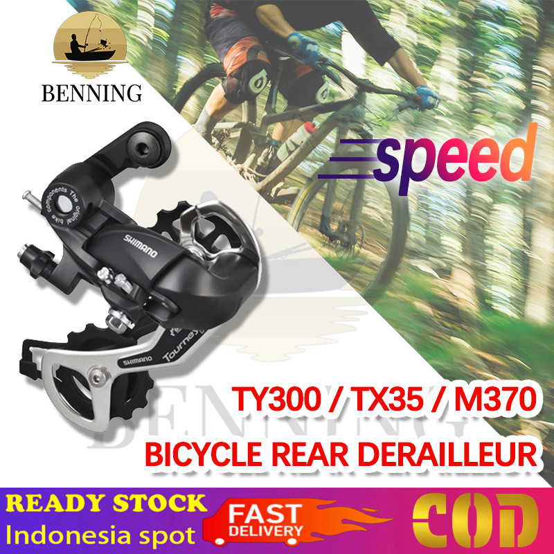 BENNING RD Shimano Tourney 6 7 8 Speed TX35 Rear TY300 Model 18 21 24 spd derailleur Sepeda gunung x