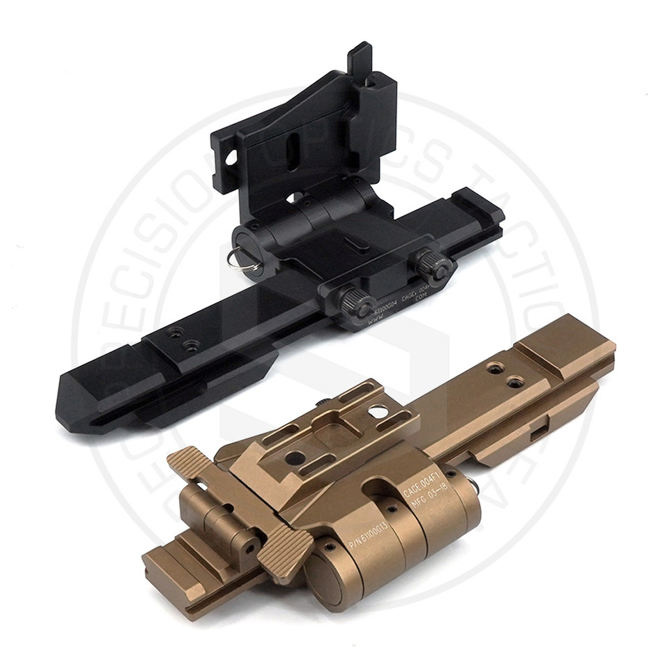Flip Mount Riser System Side Flip Sets CNC Metal 041 for G33 G43 3X Magnifier and Exps3 Holographic 