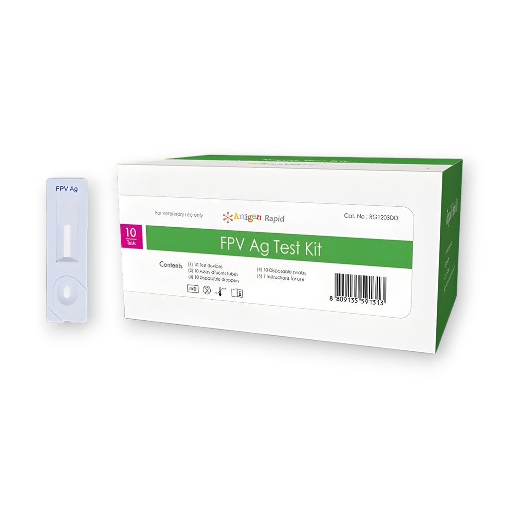 ANIGEN Rapid FPV Ag Test Kit Alat Cek Pengecekan Penyakit Parvo Kucing Feline Panleukopenia Virus Fe