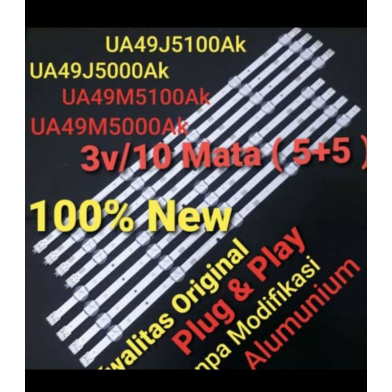 BL- Lampu Backlight Tv Samsung UA49M5000AK - UA49M5100AK - UA49M5000 - UA49M5100 - 49M5000 - 49M5100