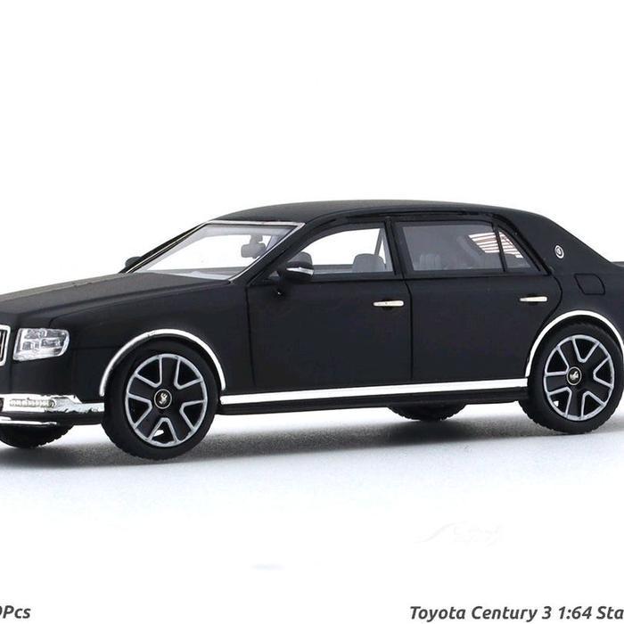 STANCE HUNTERS TOYOTA CENTURY MATT BLACK DIECAST SKALA 64