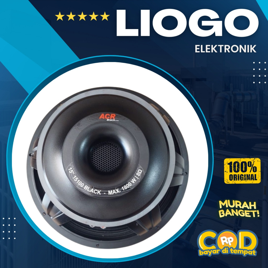 Speaker ACR 15 Inch ACR 15100 Black Series New Subwoofer 15 Inch ACR