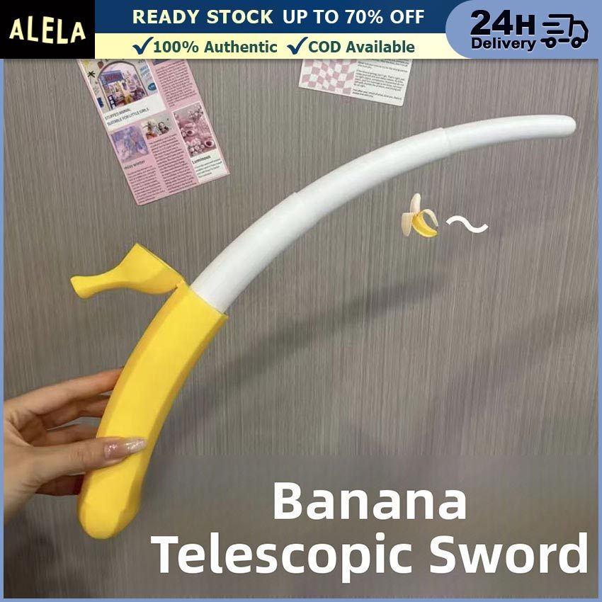 Mainan Pedang Pisang Pisau Lipat 3D Printed Fidget Toy Mainan Dewasa Anak Dekompresi Prank Toys