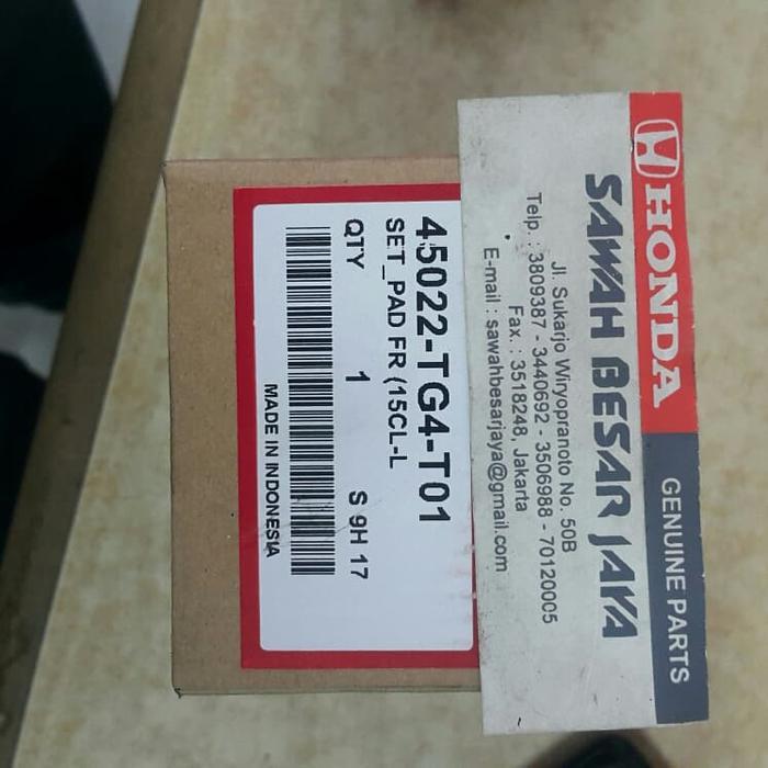 kampas rem / brake pad depan mobil brio, city dan jazz BERKUALITAS
