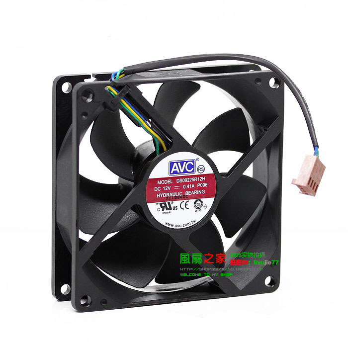 92mm CPU Cooler Heatsink Fan For AVC DS09225R12H 92x92x25mm 12V 0.41A PWM Hydraulic Bearing Quiet CP