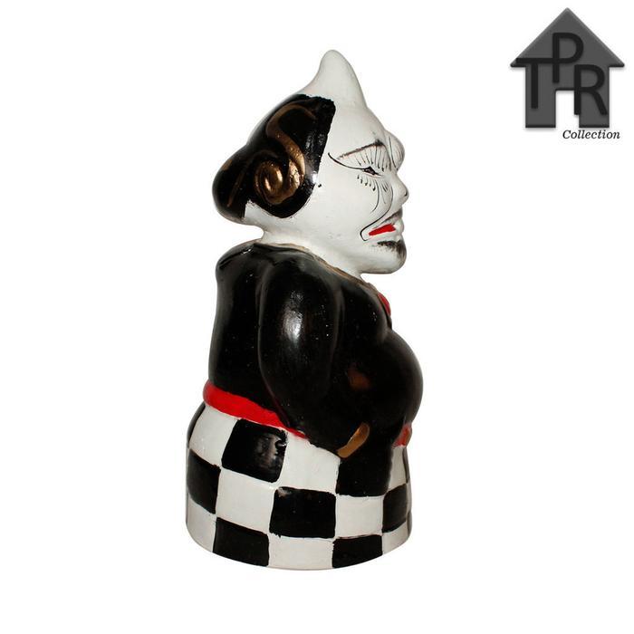 Gerabah Celengan Tanah Liat Piggy Bank Semar Dan Cepot Model Wayang Tradisional Kerajinan Unik Denga