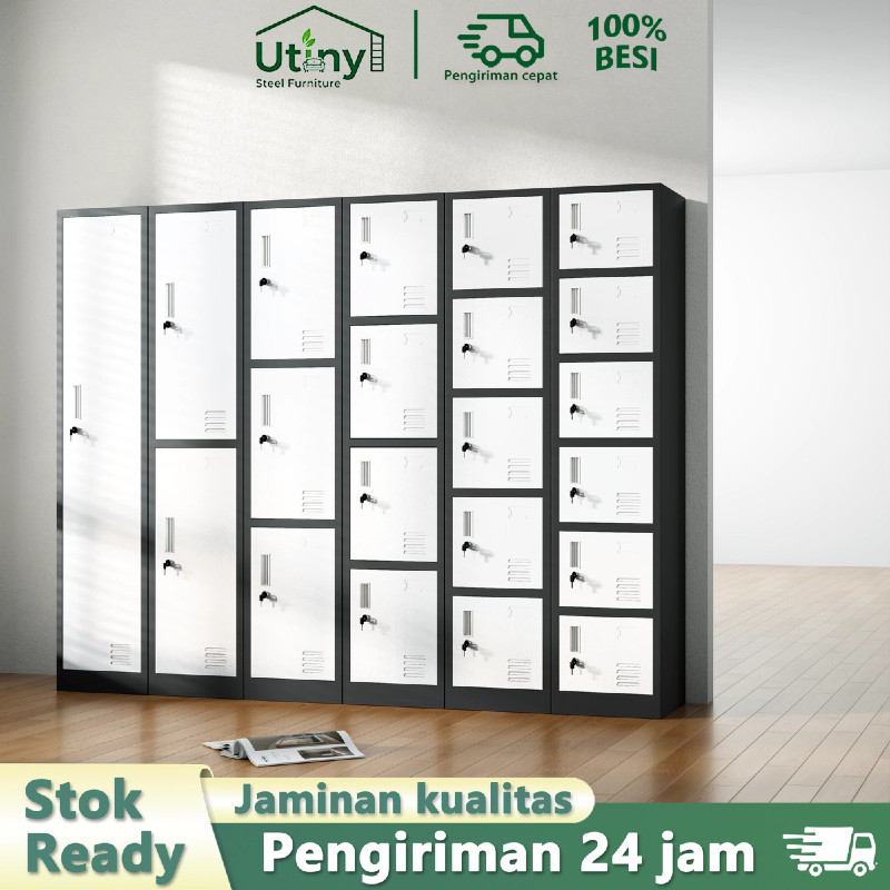 Stok mencukupi,loker,loker,loker,Lemari Penyimpanan Besi - Lemari Loker Lemari Multi-Pintu Dengan Ku