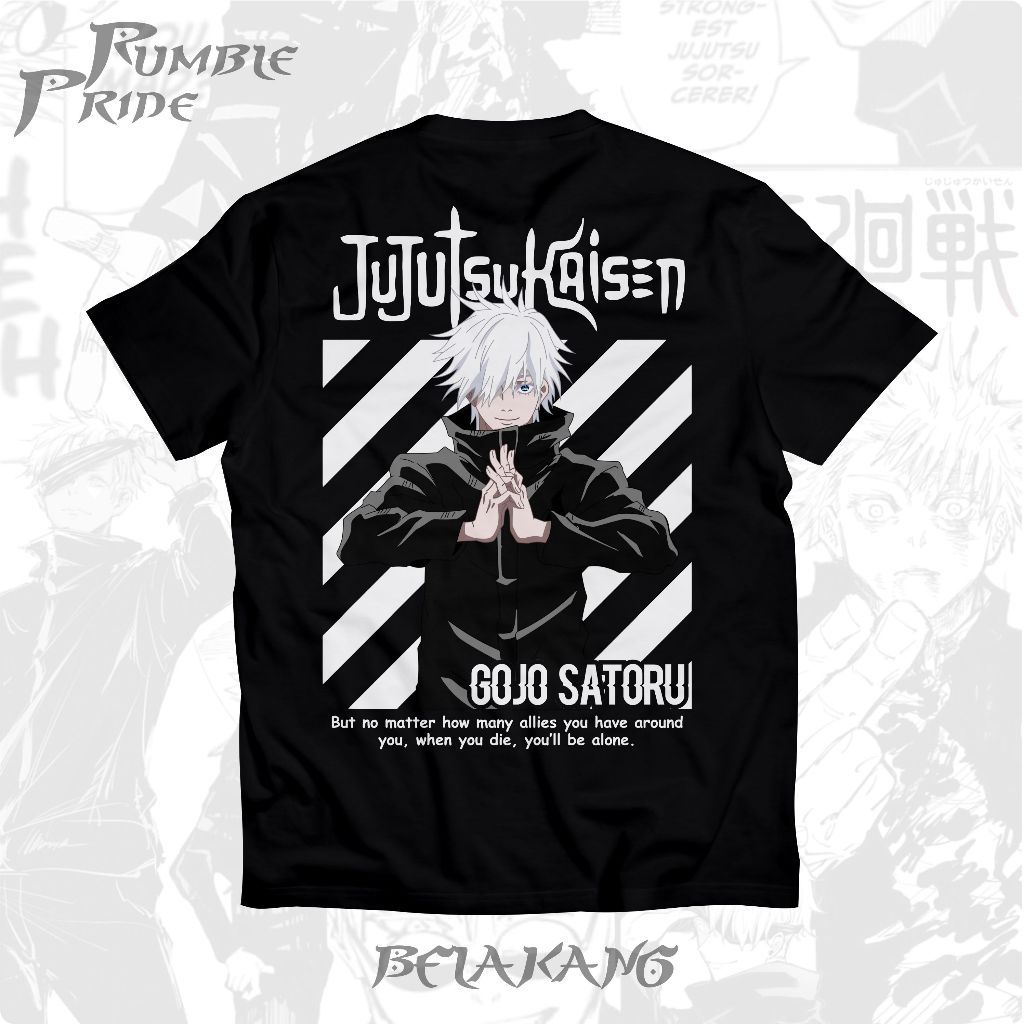 Baju Anime JUJUTSU KAISEN GOJO SATORU JK01#  Kaos Anime KEREN