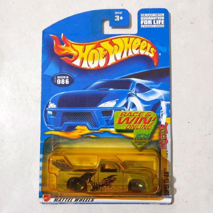 Mainan Hot Wheels Super Tuned hijau Yu Gi Oh 2002 rare