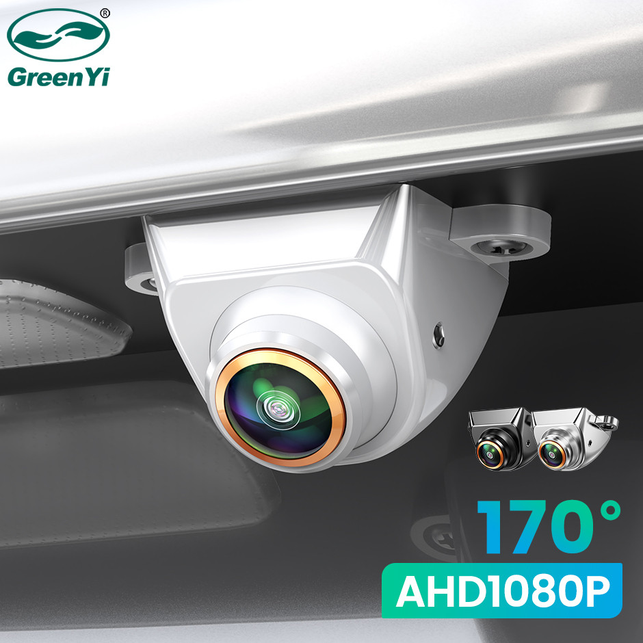 Kamera Mundur Mobil GreenYi AHD 1080P 170° Kamera Mundur Kendaraan dengan Lensa Fisheye Emas Full HD