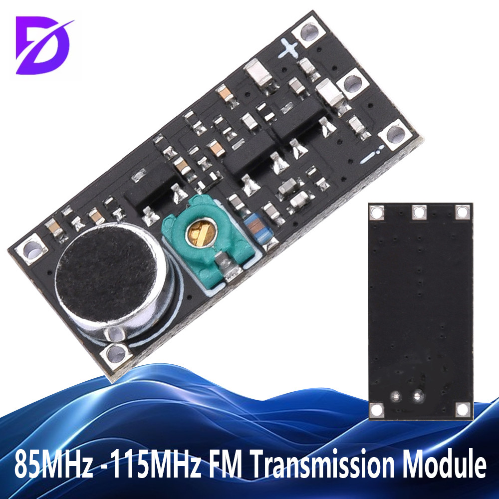 5Pcs/1Pcs 88-115MHz FM Transmitter Module with Microphone DC 2V 9V 9mA Wireless Car FM Rao Trasmitte