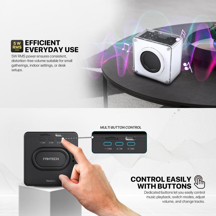 {EXCLUSIVE LIVE ROGER CHIKA} Fantech Nerabox BS152 Speaker Bluetooth Portable Super BASS 40mm TWS Mo