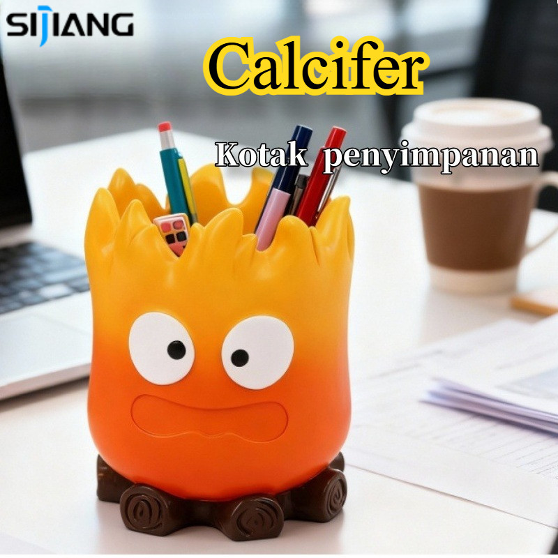 SIJIANG Calcifer Howls Key Holder / Calcifer Key Tray / Calcifer Pen Holder / Tempat Kunci Estetik D