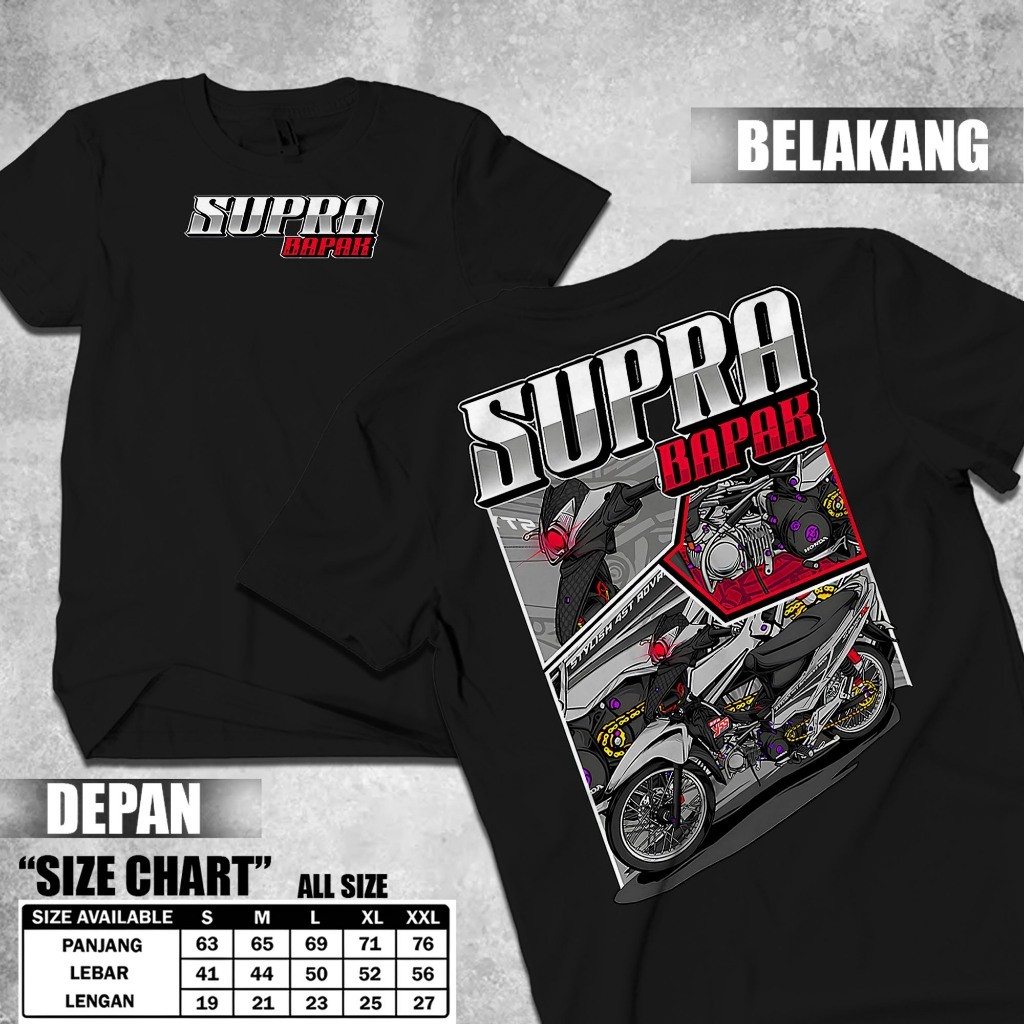T-shirt kaos Supra Bapak kaos Distro Pria