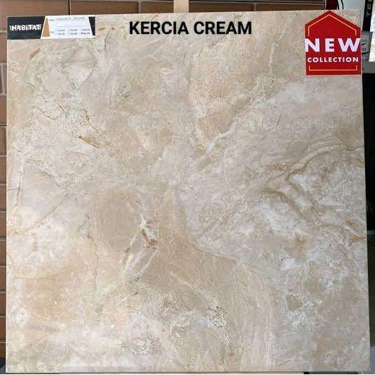 Keramik Cutting Lantai Dan Dinding 60x60 Dan 30x60 Kerccia Cream Glossy | Kilap | Licin Product Habi