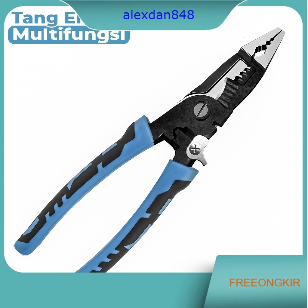 Allefix Tang Pemotong Kabel Listrik 8 inch Multifungsi 6546