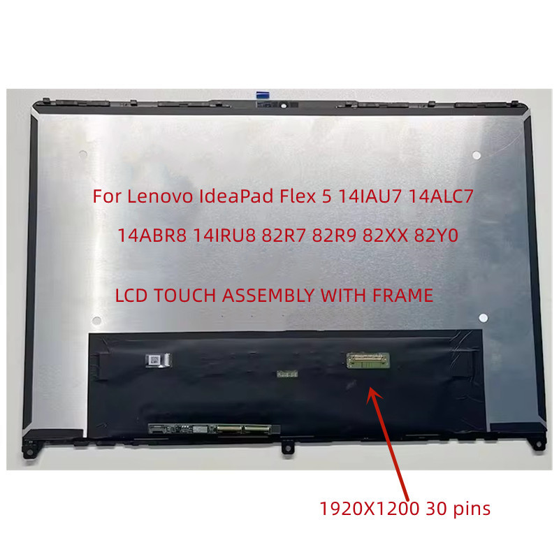 14.0 inch for Lenovo Laptop IdeaPad Flex 5 14ABR8 Flex 5 14IAU7 flex 5 14ALC7 LCD Touch Screen gitiz
