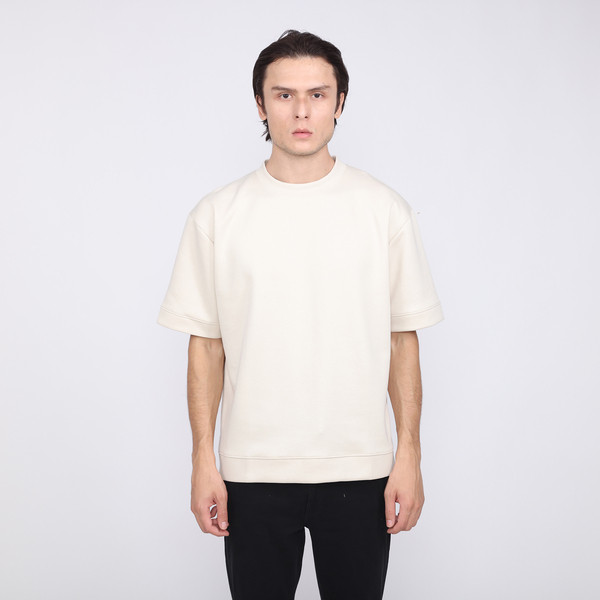 LARUSSO Kaos Kylo Danball Boxy Tee - Whitecap Grey